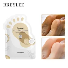 BREYLEE Coconut Foot Peel Mask Exfoliating Dead Skin Keeping Moisture Repairing Dry Rough Brightening Skin Foot Care Mask