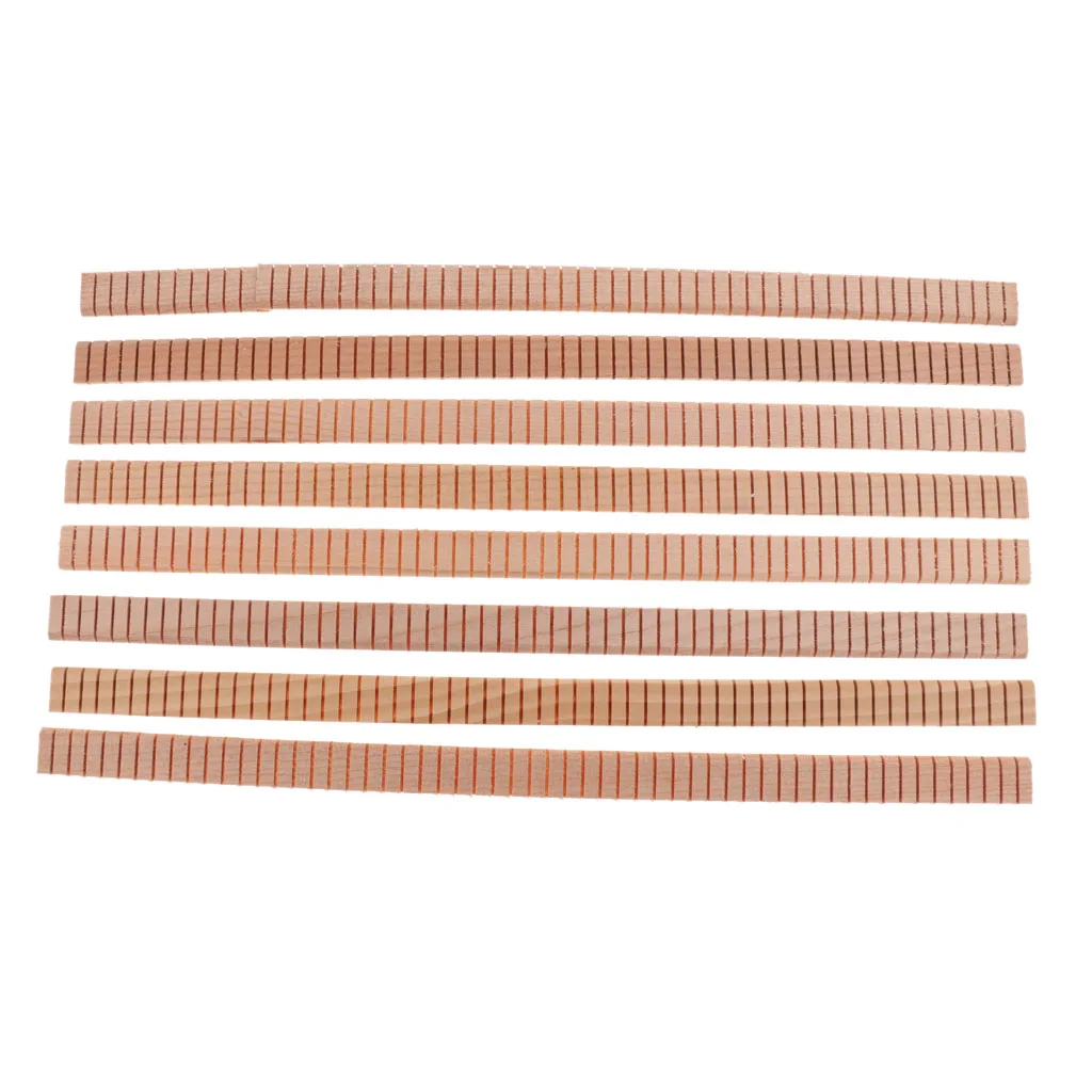 8 Pcs Wood Guitar Binding Purfling Strip EdgeTrim Inlay DIY Luthiers Tools