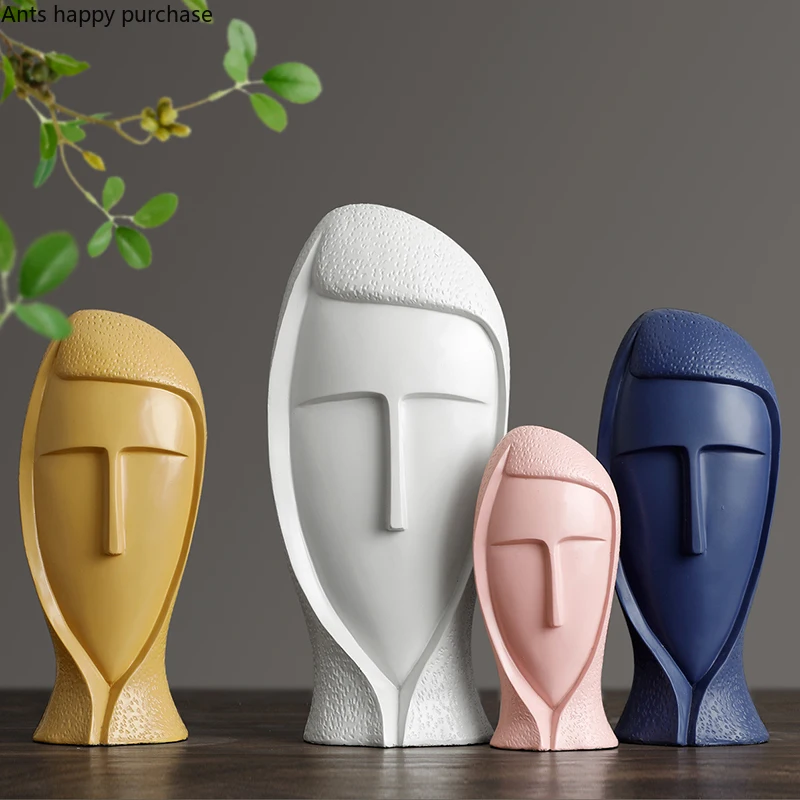

Abstract Character Decoration Human Avatar Desktop Arrangement Creative Gift Nordic Home Decoration Accessories Modern Figurines