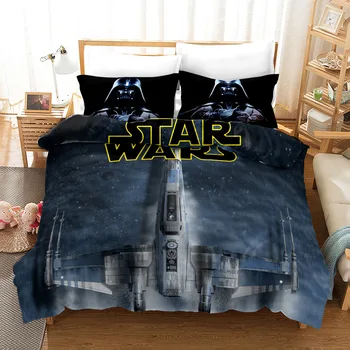 

3D Star Wars Print Bedding Set Duvet Covers Pillowcases One Piece Comforter Bedding Sets Bedclothes Bed Linen 05