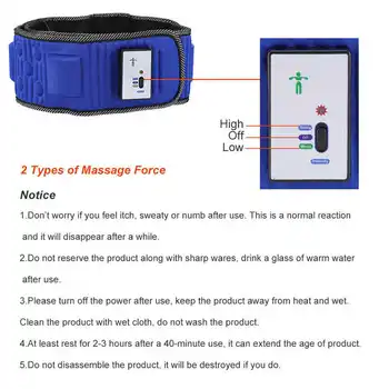 

Electric vibrating massager Waist trimmer Slimming Heating belt with Weight loss Belly fat burning Belly Leg Tight arm Shoulder