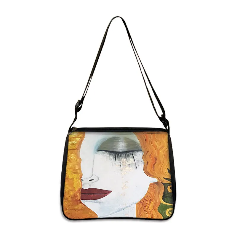 Van Gogh Art Famous Paintings Handbag Women Shoulder Bags Oil Painting Starr Night / Mona Lisa Shopping Bag Canvas Tote Bags 