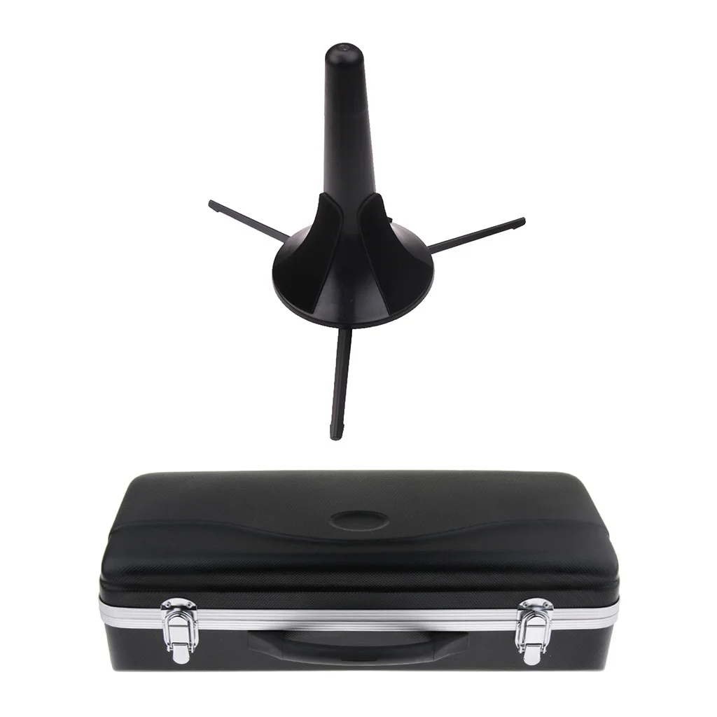 Shockproof Bb Trumpet Case Padded Gig Bag with Stand for Trumpet Parts
