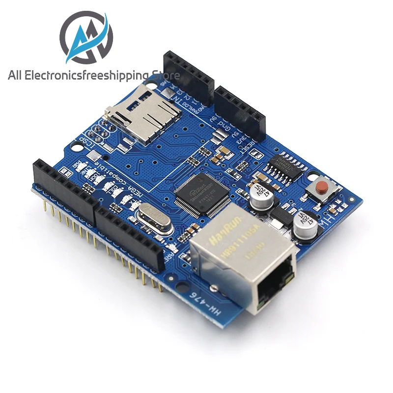 Плата разработки 1 шт. Shield Ethernet W5100 R3 UNO Mega 2560 1280 328 UNR W5100|Регуляторы
