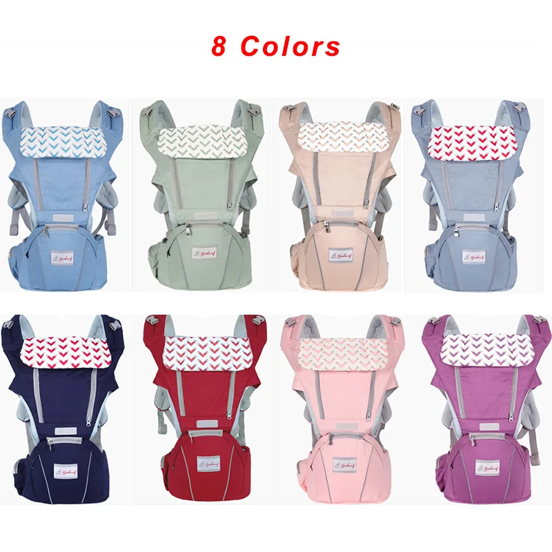 Ergonomic Baby Carrier Infant Baby Hipseat Carrier Front Facing Ergonomic Kangaroo Baby Wrap Sling for Baby Travel
