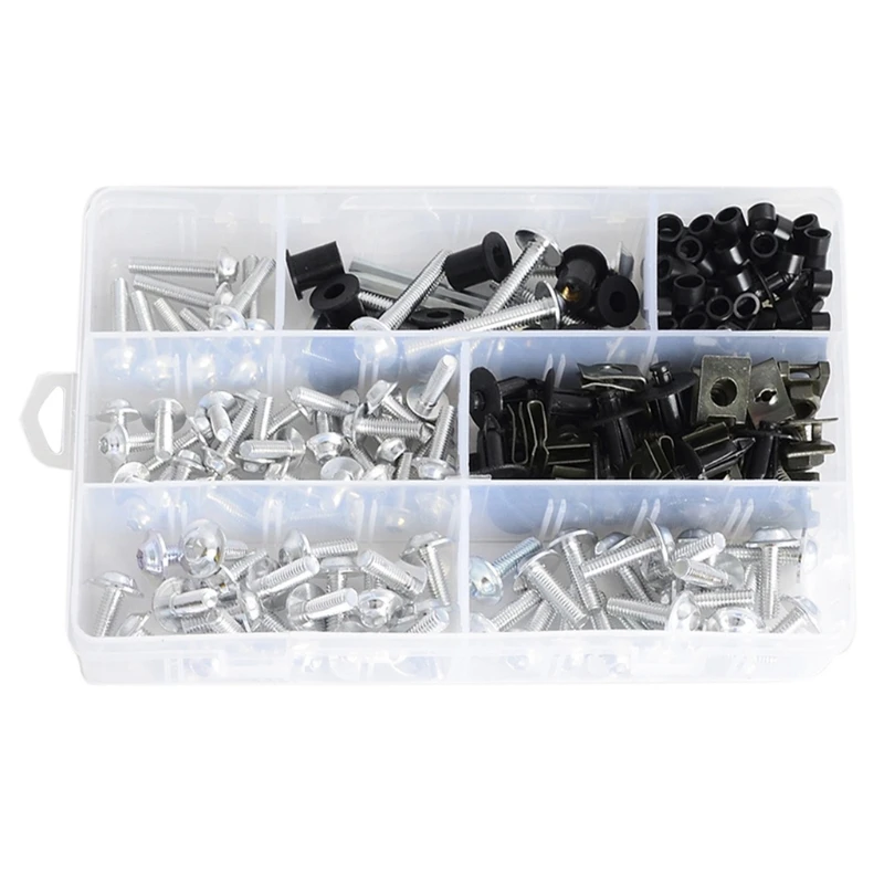 

Practical 251 Pcs Motorcycle Fairing Bolts Kit Bodywork Fastener Clip Screws Nut