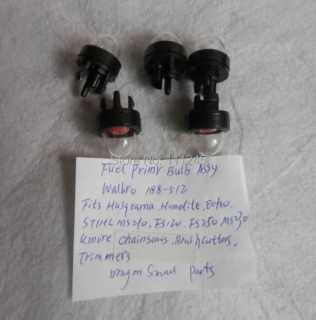 2 X Fuel Primer Bulbs 188512 For Homelite Toro Craftsman Poulan Ryobi