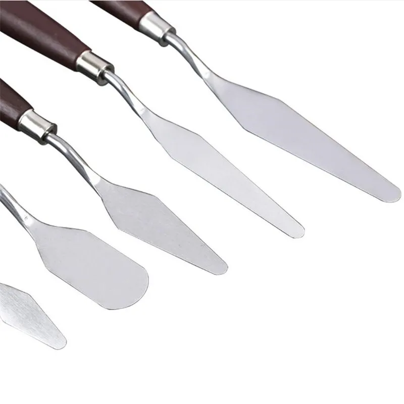 5pcs Pastry Spatula Baking supplies Stainless Steel Spatula Palette Knife Cream Smoothing Knife Scraper Cake Decorating Tools