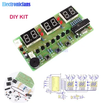 

diymore DIY Kits C51 Electronic Clock Digital Tube LED Display Suite Electronic Module Parts DC 7-12V 6 bit clock diy electronic