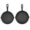 16cm 20cm Vintage Cast Iron Skillet Frying Pan Burnt Non-stick Crepe Maker Kitchen Cooking Appliance 1