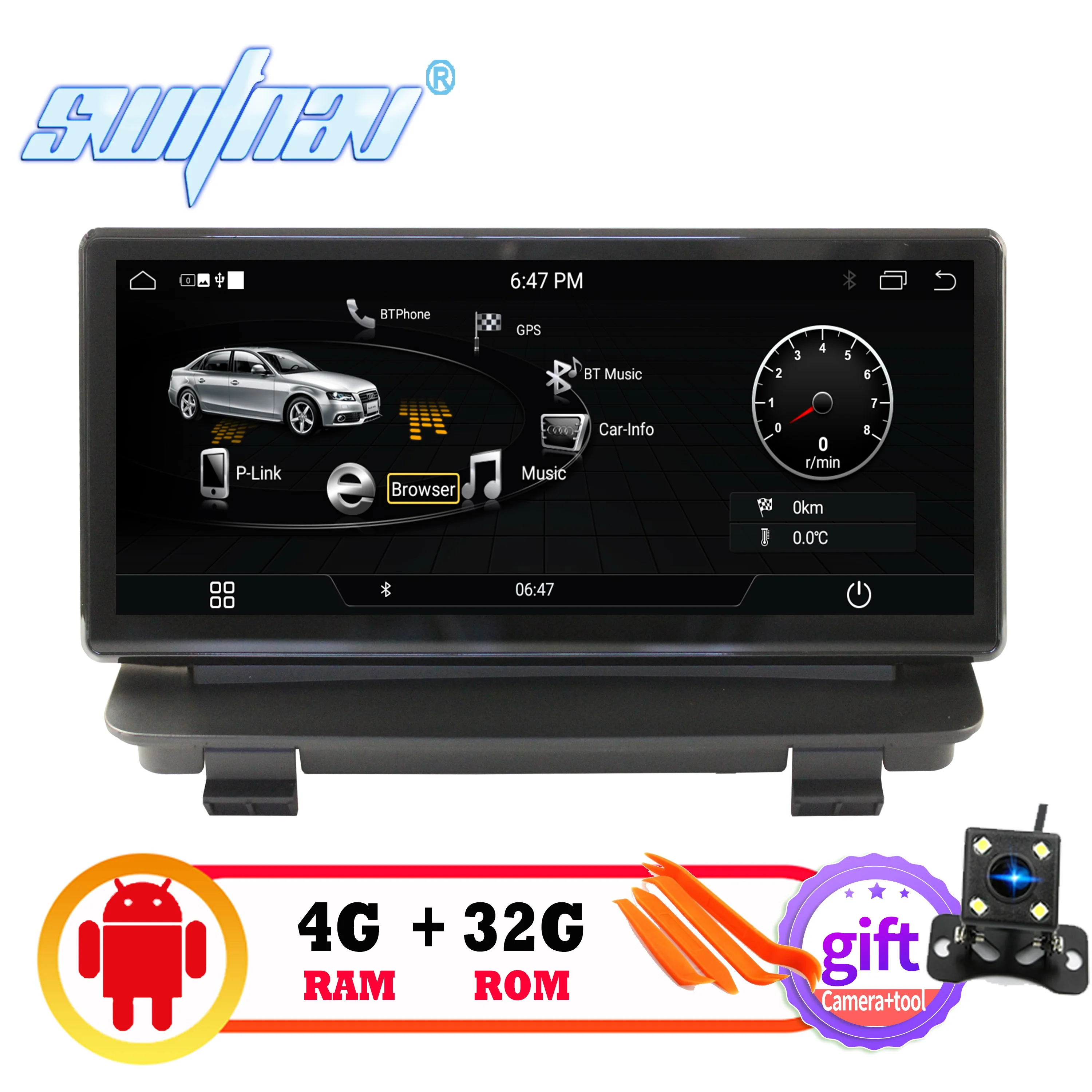 Автомобильный DVD-плеер 4 Гб + 32 ГБ Android 9 0 для Audi Q3 2013-2018 автомобильный