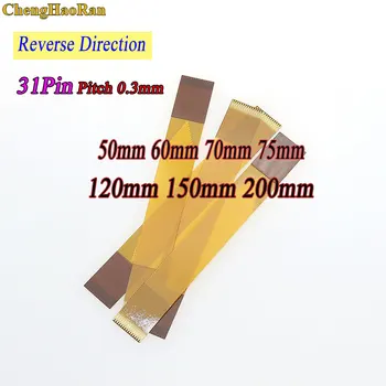 

ChengHaoRan 1PCS Reverse Direction 31Pin FFC FPC Flexible Flat Cable Pitch 0.3mm length 50/60/70/75/120/150/200 mm