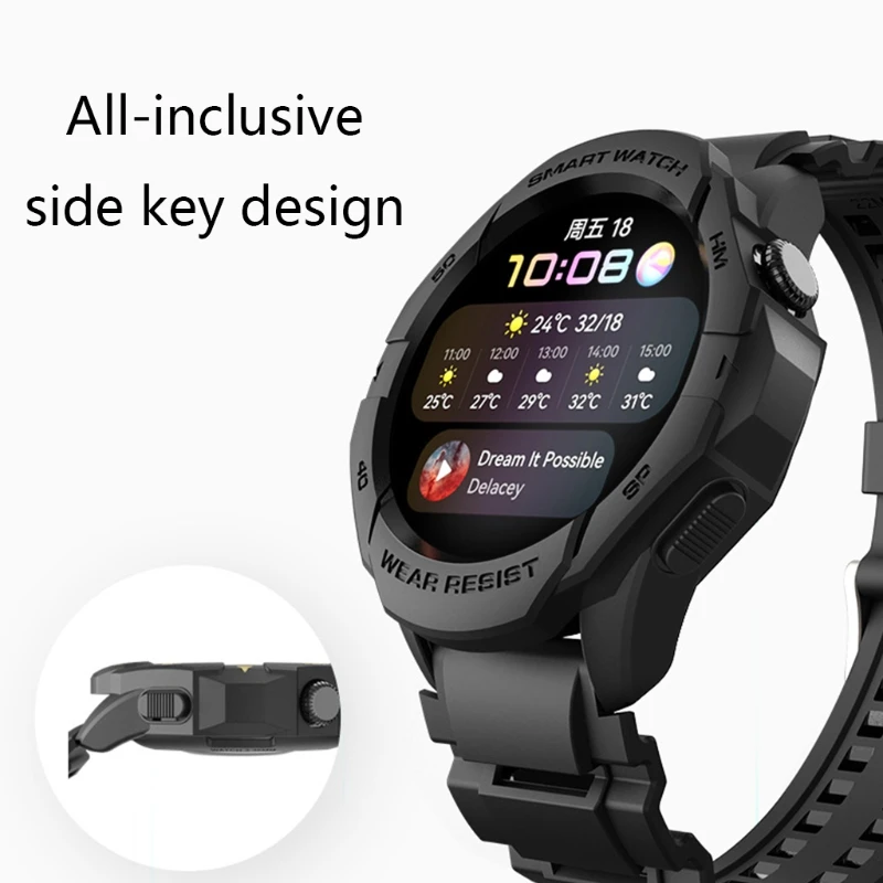 Shockproof Case Compatible with Huawei Watch 3/3pro Protector Shell Overall Protective Case Ultra-Thin Protective Cover