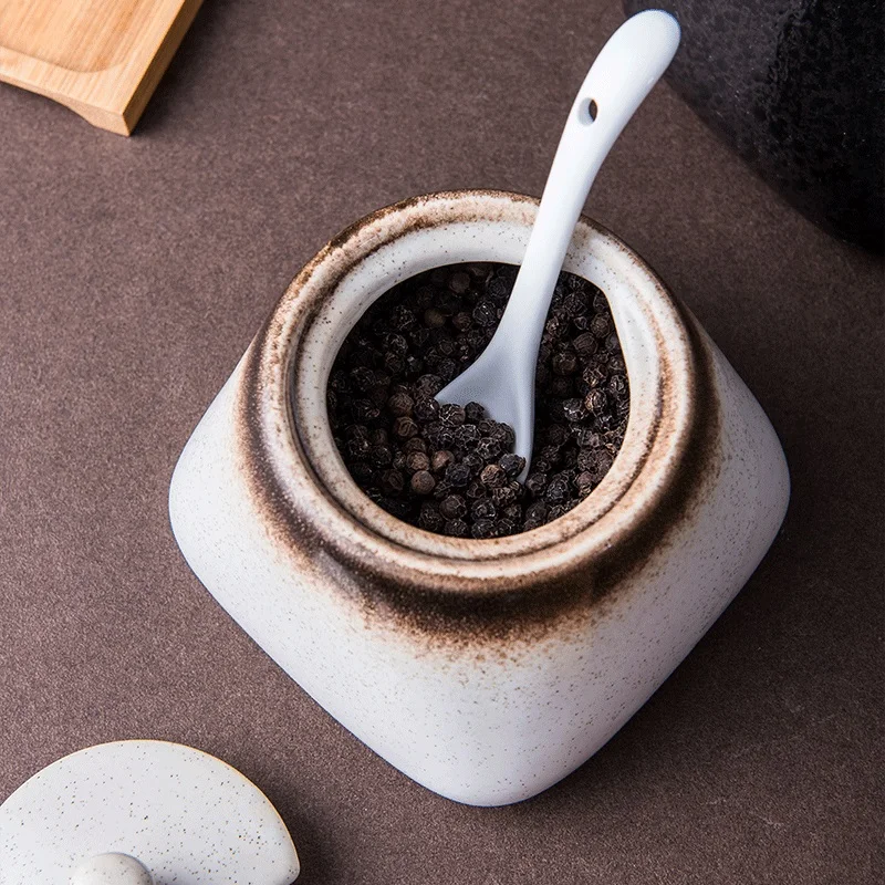 Контейнер для специй и соли в стиле ретро 430 мл|Солонки тара хранения| |