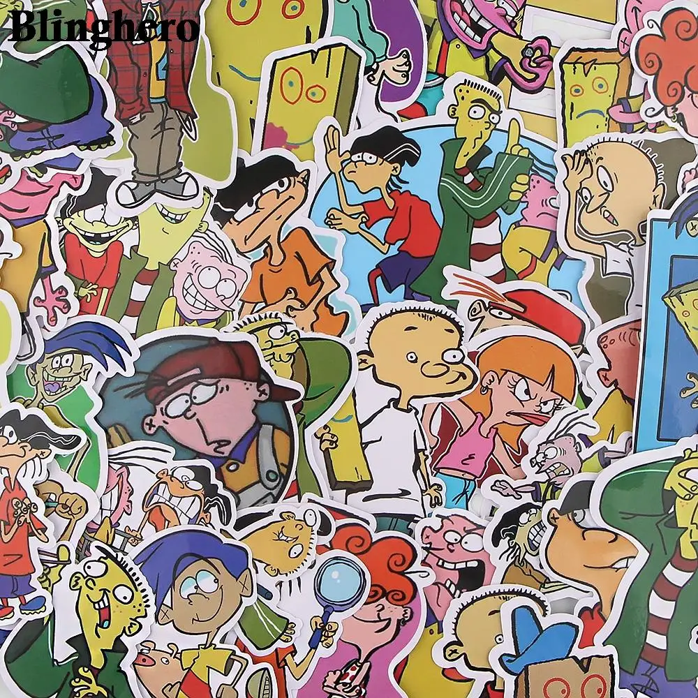 

CA1451 37pcs/set Plank and Johnny cartoon toy stickers for car styling bike motorcycle phone laptop luggage cool funny sticker