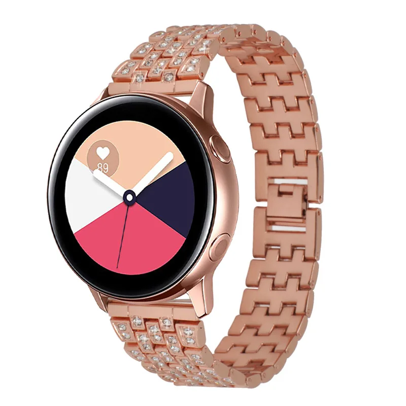 Блестящий Алмазный ювелирный ремешок для часов samsung Galaxy Active Watch 40 мм ремешок из нержавеющей стали для samsung Galaxy Active Watch band