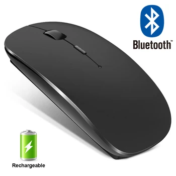 Ratón inalámbrico recargable para ordenador, periférico con Bluetooth, ergonómico, Mini Usb, silencioso, 2,4 Ghz, óptico, Macbook, portátil y Pc