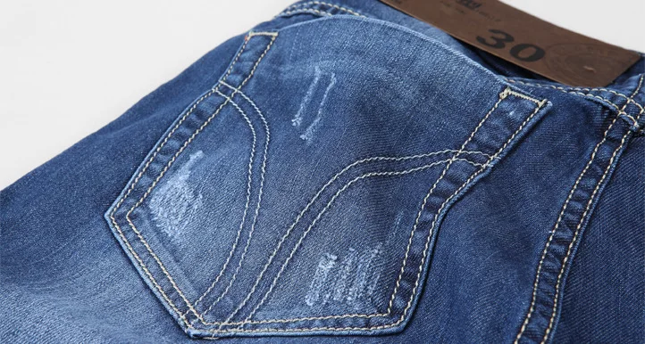 Goldberg Autumn Clothing New Style Men Washing Korean-style Slim Fit Slimming Jeans HJED1B011 Blue