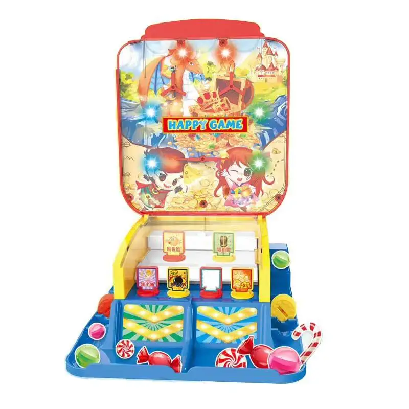 Обучающая игровая консоль Yuma 1085 для детей, обучающая игра-толкатель для монет, Интерактивная игровая консоль для родителей и детей, игрушки для девочек и мальчиков