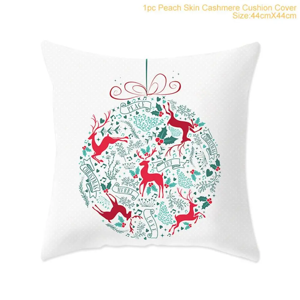 QIFU 45x45cm Elk Snowflake Santa Claus Christmas Pillowcase Christmas Decor for Home Christmas Navidad Xmas New Year - Цвет: Xmas Pillowcase 16