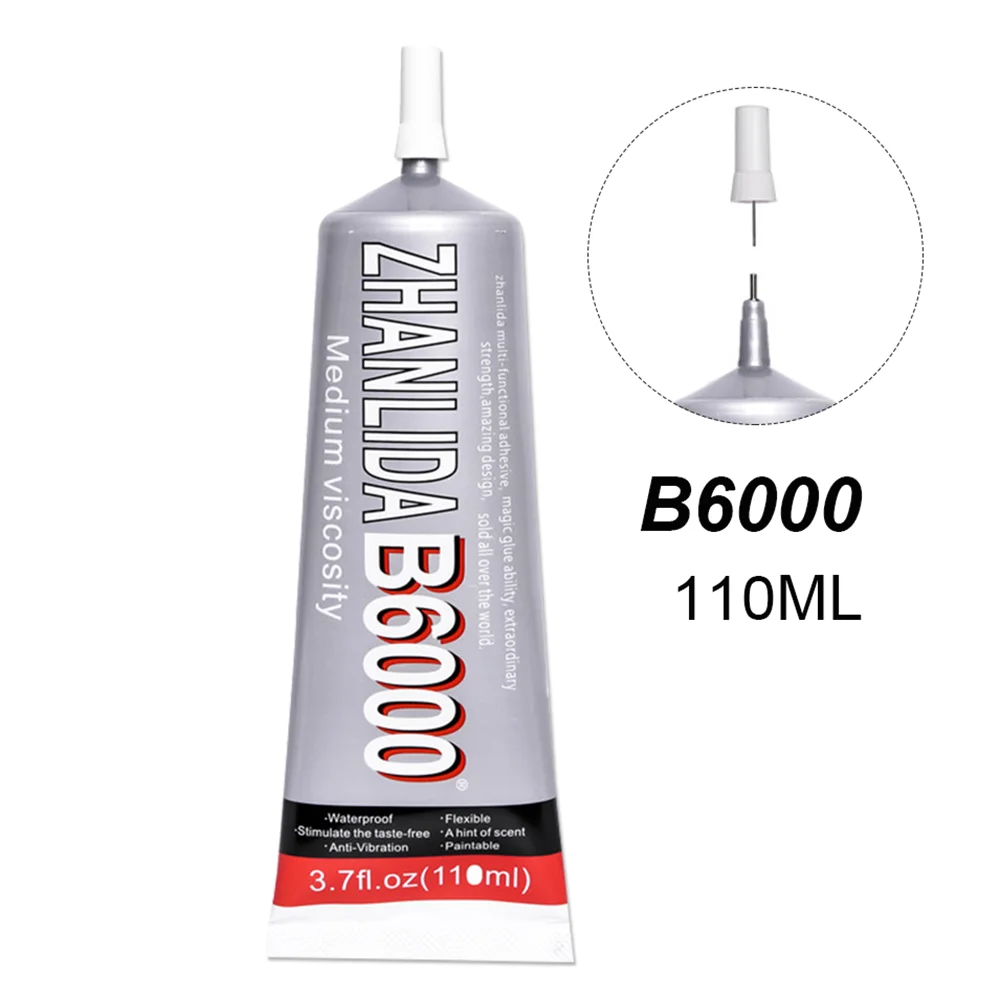 

110ml Super Liquid Glue B6000 Clear Rubber Wood Textile Cloth Epoxy Adhesive Phone B7000 Touch Screen Strong Resin Crystal LCD