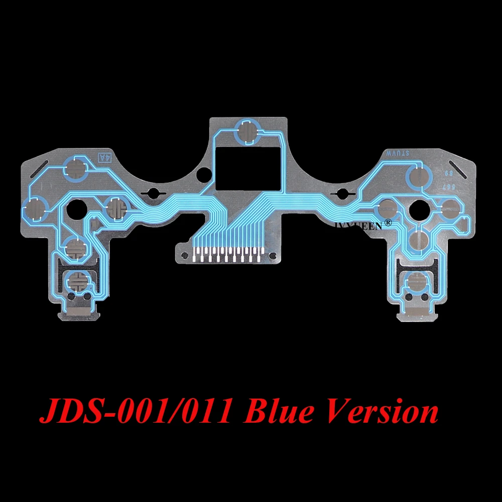 JDS-001 011 Blue IVYUEEN замена кнопок ленточная печатная плата для PS4 Dualshock 4 Pro тонкая проводящая пленка для контроллера пленка клавиатура гибкий кабель PCB - Цвет: JDS-001 011 Blue