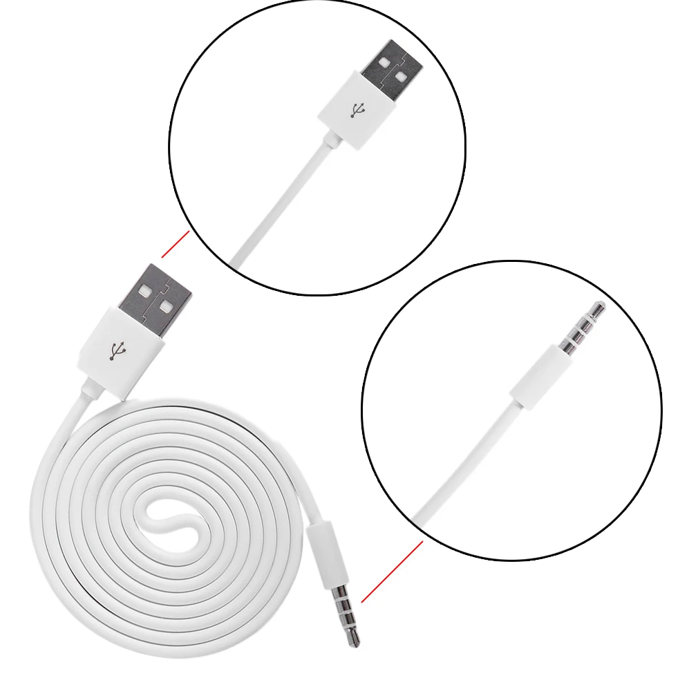 ACEHE USB Поворот 3,5 мм конверсионная линия USB в вспомогательный конвертер кабель автомобильный аудио загрузка данных зарядный кабель для iPod MP3 1 м/0,15 м Лидер продаж