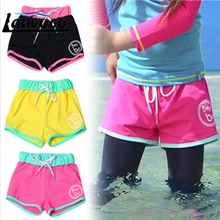 Однотонные От 1 до 10 лет детские плавки для плавания одежда для купания для девочек детские раздельные плавки для плавания, купальный костюм бандажный Рашгард, купальный костюм