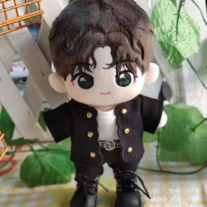 Plush Doll 20cm Yuri Plush Doll Body Xiao Zhan Wang Yibo Idol Star Toy Clothes Cosplay Cute Xmas Gift
