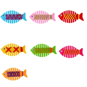 

Kindergarten Educational Kid DIY Colorful Fish String Winding Early Learning Education Toys Teaching Exercise Thinking Skills