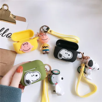

Cartoon Earphone Case For AirPods Pro Silicone Animal Pendant Wireless Headphone Cover AntiShock For Apple Airpods 3 Accessories