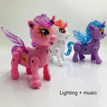 

Electric Unicorn Toy Walking The Unicorn With Leash Interactive Toys For Children Kids Electronic Pets Musical Light Toy