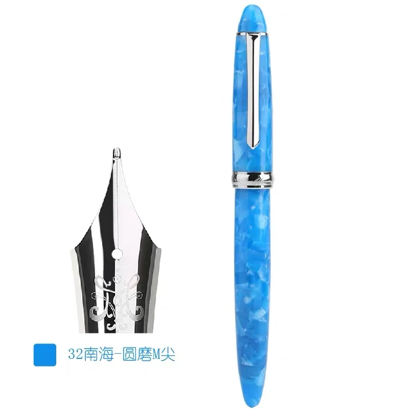 Penbbs 308 прозрачный фонтан акриловое перо калиграфия M 0,5 мм перо смолы искусство Пишущие принадлежности - Цвет: 03