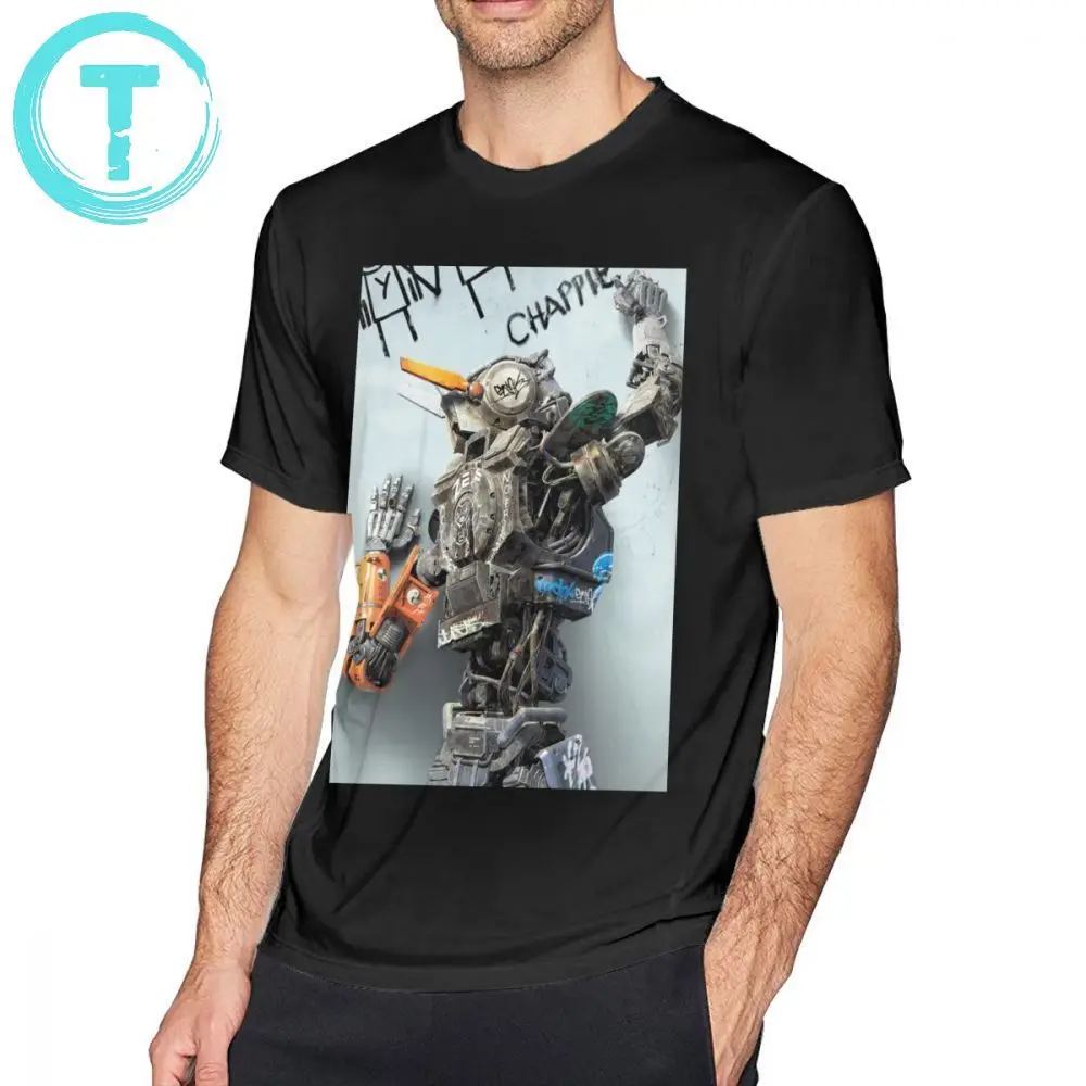Chappie футболка Awesome Мужская с модным принтом негабаритных 100 процентов хлопка