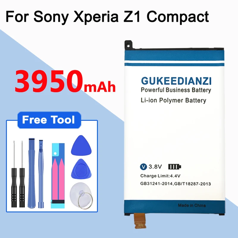 Сменный аккумулятор GUKEEDIANZI для Sony батарея SONY Xperia Z1 Mini Compact D5503 M51w LIS1529ERPC телефона 3950