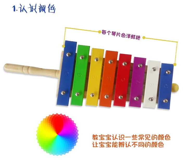 Алюминиевое пианино Shun Octave, музыкальная шкатулка Shun, обучающая игрушка, научная и развивающая игрушка