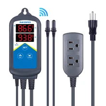 

Inkbird ITC-306A WIFI Aquarium Thermostat Heating Temperature Controller Digital Thermostat With Alarm Dual Probes US PLUG 110V