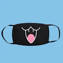 1 шт хлопковая Пылезащитная маска для лица унисекс корейский стиль Kpop Черный Медведь Велоспорт Анти-пыль хлопок лицевая Защитная крышка маски