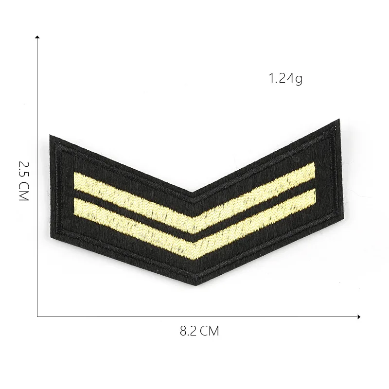 Военный Ранг патчи Одежда аппликации вышитые полосы значки железа на аппликации наклейки в форме медали для одежды@ G - Цвет: 1-PCS-G-102