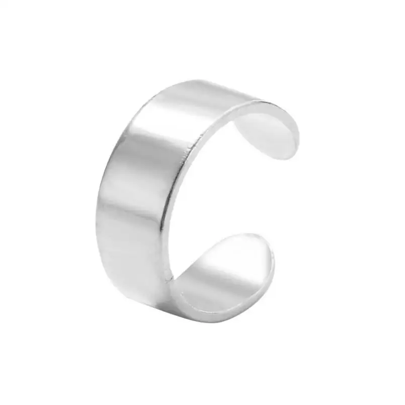 silver Хип-хоп простые u-образные серьги-манжеты для женщин, без проколов, простые металлические серьги, серебряные, золотые, цветные серьги-клипсы, ювелирные изделия - Окраска металла: silver