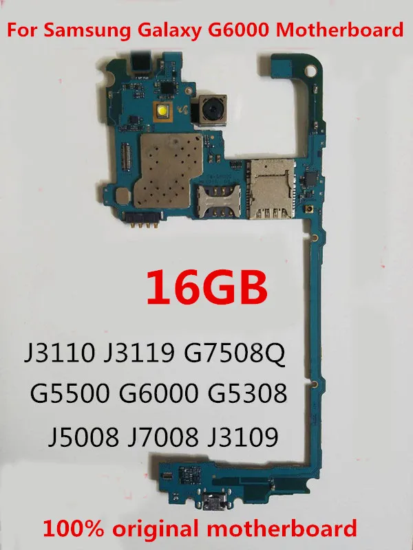 Подарок+ инструмент+ полный работает разблокирован для samsung Galaxy G6000 16GB Материнская плата логическая материнская плата