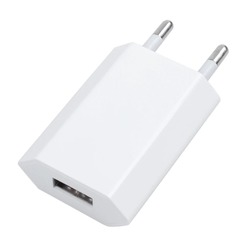 Белый ЕС USB зарядное устройство адаптер переменного тока для iPhone 5 5S 4S 4 3GS iPod Touch