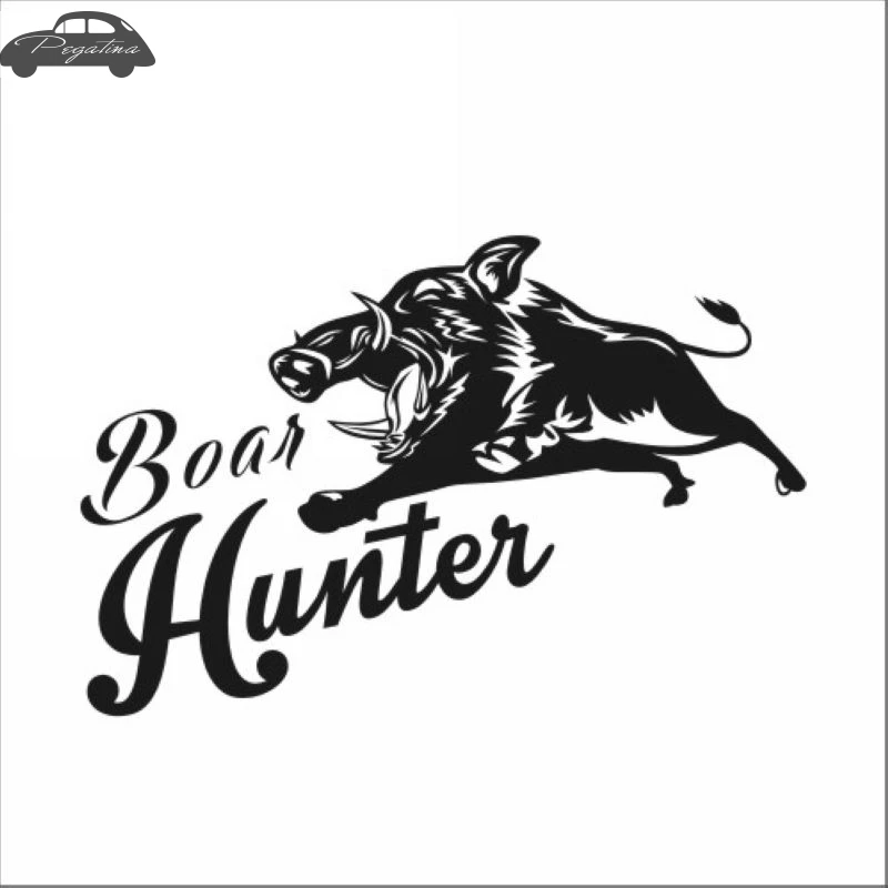 Pegatina Hunt Boar Decal Hunting Club Sticker Hollow Sticker Hunter Car Window Vinyl Decal Funny Poster Motorcycle