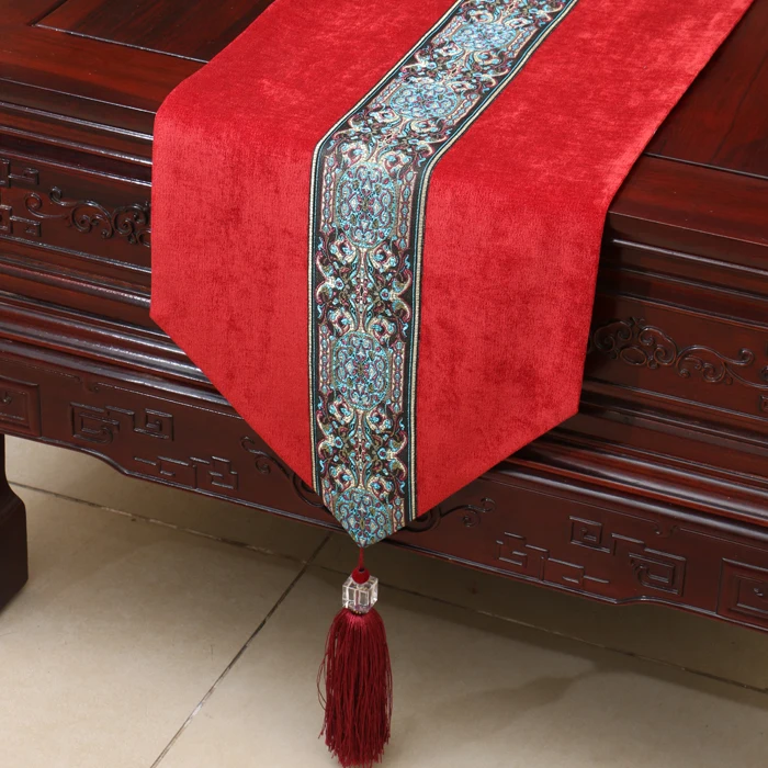Высококачественная Европейская скатерть-дорожка, кровать, флаг, роскошный декоративный настольный флаг, свадебная ткань, размер на заказ - Цвет: 05