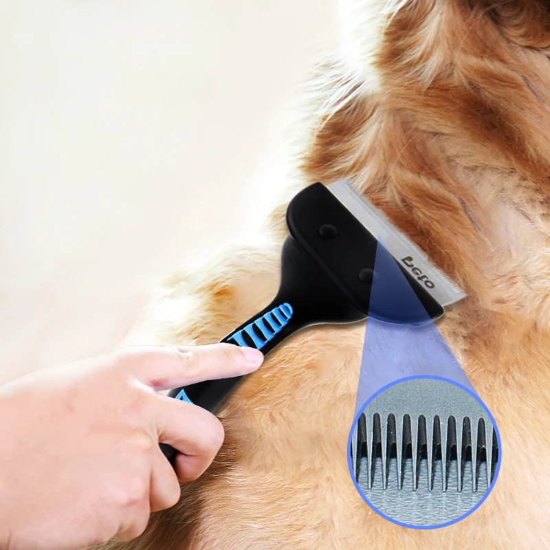 Pet Hair Flea Removal Comb Deshedding Tool Dog Brush Pet Hair Comb