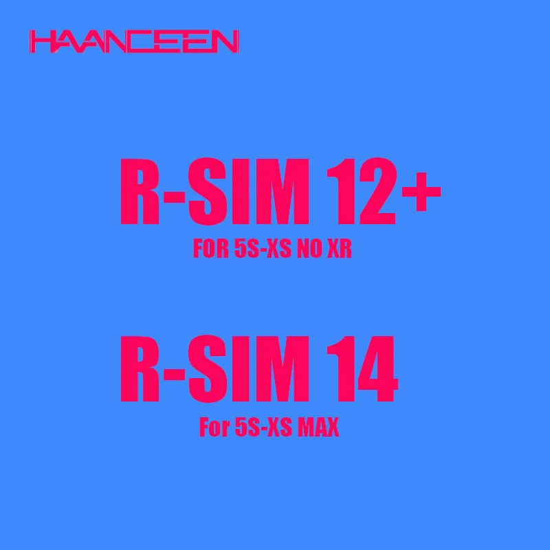 RSIM 12+ V16 Sup Smart R14 RSIM12+ Unlock SIM For iPhone 5 5S 6 6S 7 8 Plus X XR XS Max Card Tool Mobile Phone Universal