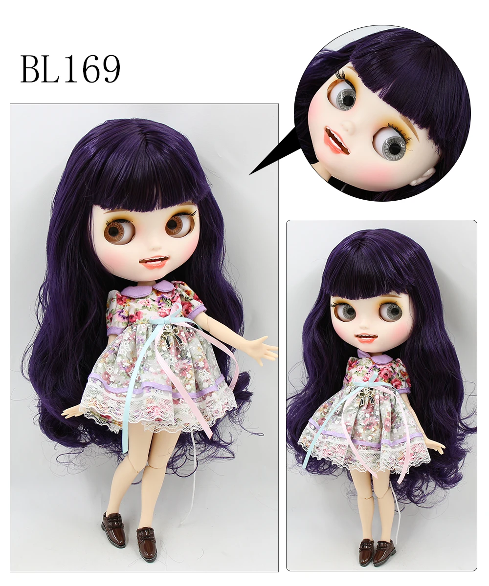 ICY factory blyth doll joint body bjd toy custom doll naked doll with hands AB matte face on sale 1/6 30cm
