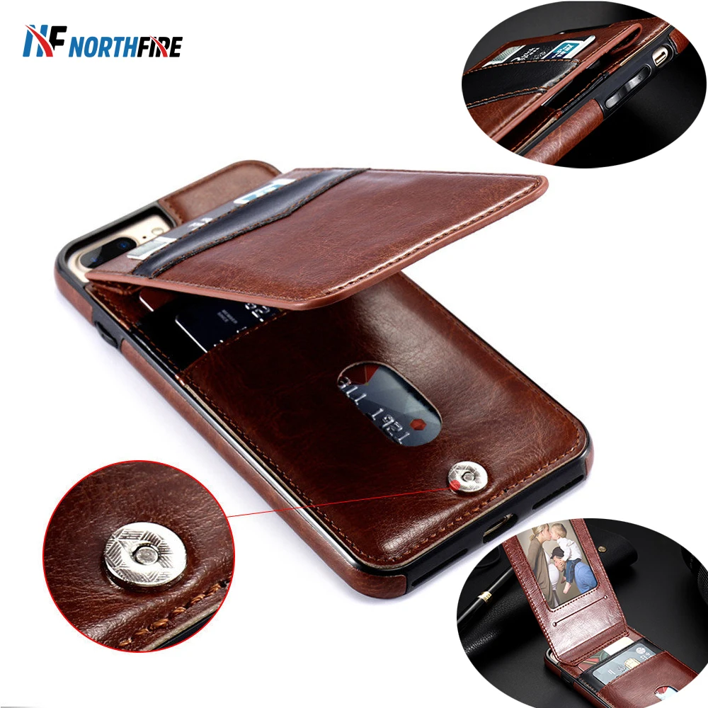 

Luxry Retro PU Leather Card Holder Case For iPhone 11/11 Pro Max XR XS Max 6S/7/8 Plus Flip Wallet Back Cover Cases Coque Fundas