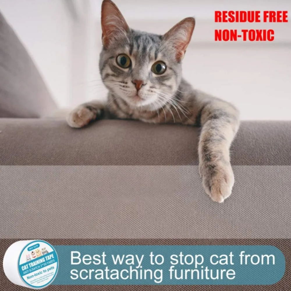 Pet Мебель для кошек точащих когти набор защиты дивана против царапин наклейки диван Защитная тренировочная лента против царапин прозрачная для кошки