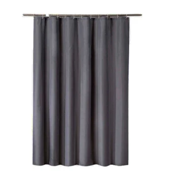 

Dark Gray Shower Curtain Solid Color Waterproof Shower Curtain Bathroom Bathtub Cover Extra Wide 12 Hooks 150 x 180cm